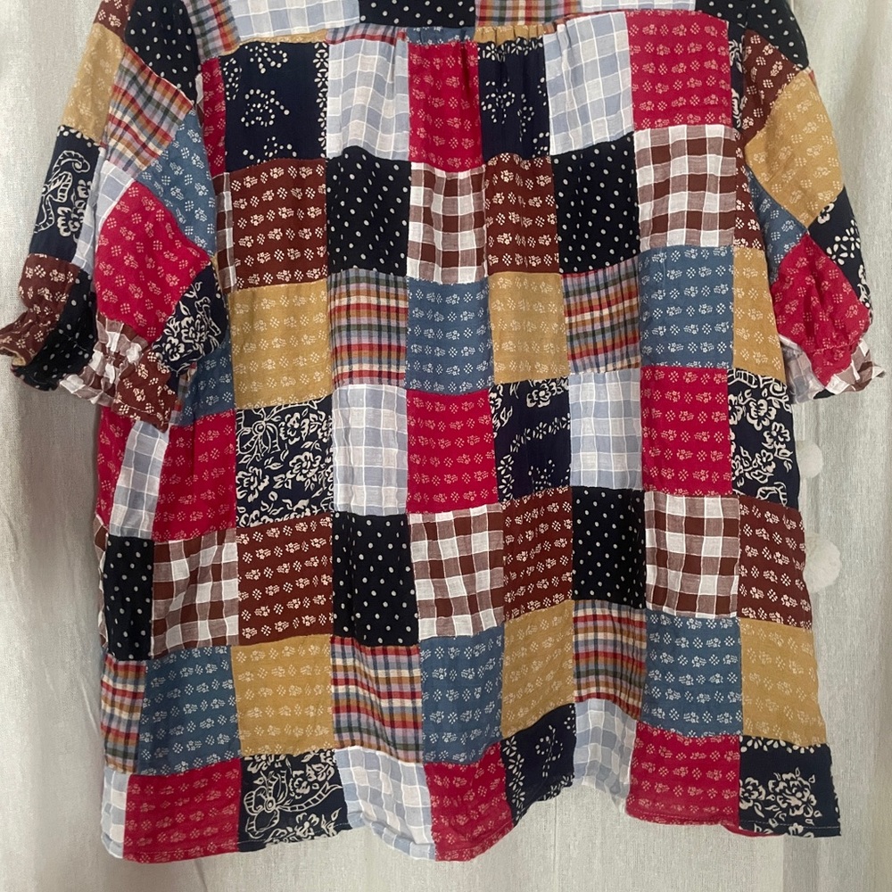 The Great. Multicolor Patchwork Shirt - image 4